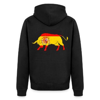 Espagne Tshirt Andalousie Spain Mallorca Cadeau - Veste à capuche bio Premium Unisexe - noir - Dos - Nico (187cm)