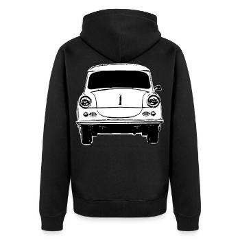 Allemagne de l’Est voiture Trabi Rétro Voiture Classique - Veste à capuche bio Premium Unisexe - noir - Dos - Nico (187cm)