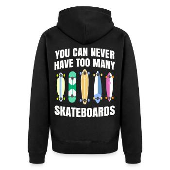 Skateboard - Veste à capuche bio Premium Unisexe - noir - Dos - Nico (187cm)