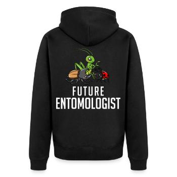 Insect Entomologie Entomologiste Drôle Douceur - Veste à capuche bio Premium Unisexe - noir - Dos - Nico (187cm)