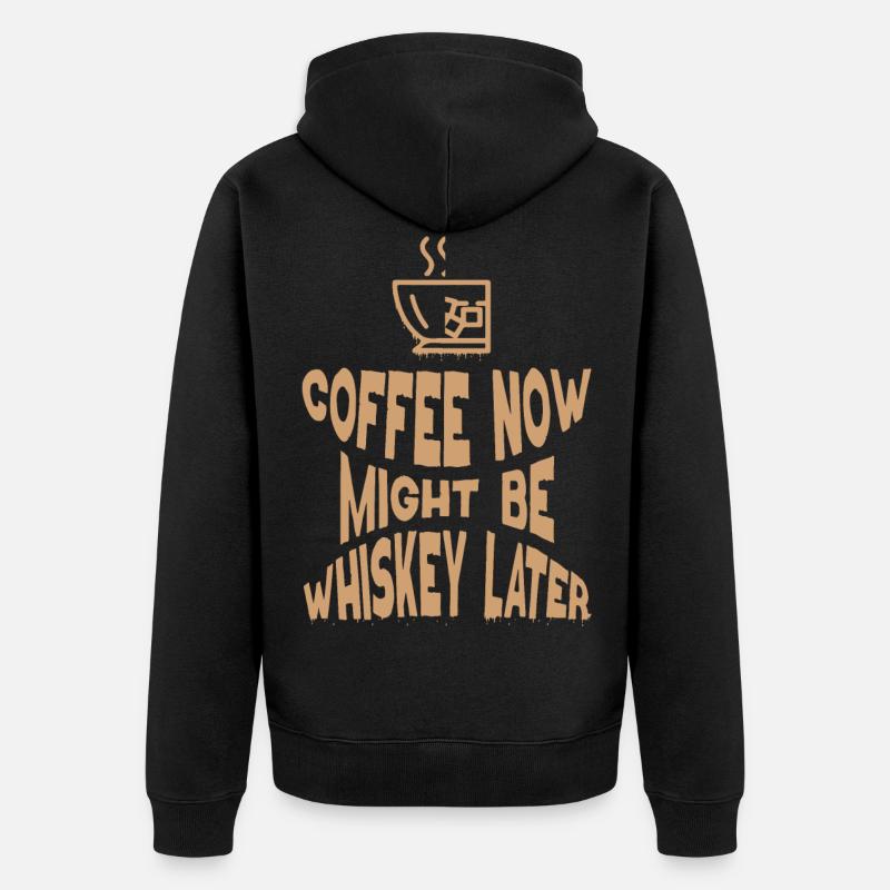 Whiskey Whiskey buveur de whisky - Veste à capuche bio Premium Unisexe - noir