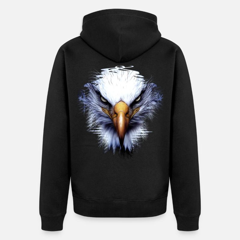 Bad Eagle - Veste à capuche bio Premium Unisexe - noir