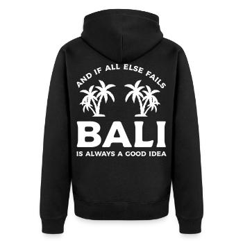 Palmier de Bali Palmier - Veste à capuche bio Premium Unisexe - noir - Dos - Nico (187cm)