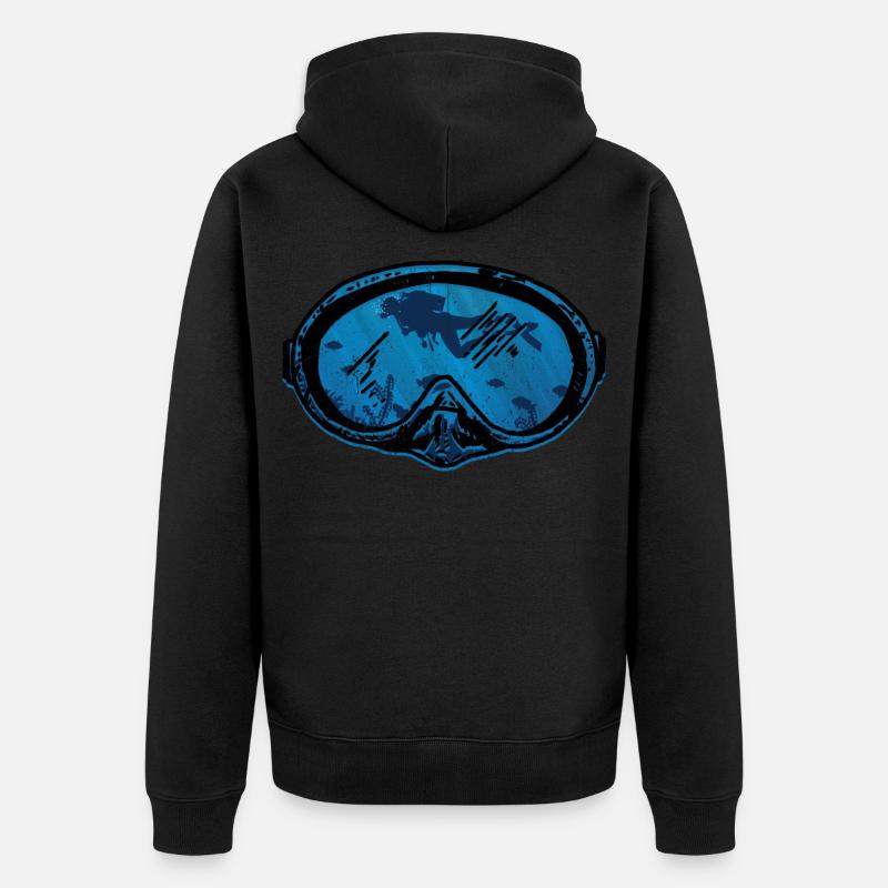 Plongée - Veste à capuche bio Premium Unisexe - noir