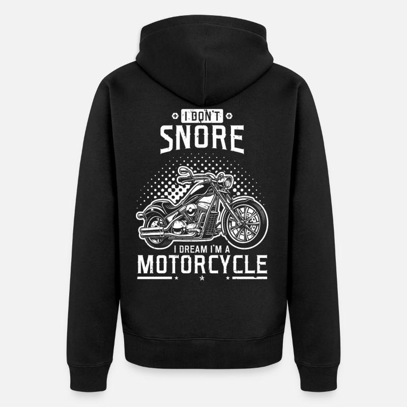 Moto biker - Veste à capuche bio Premium Unisexe - noir