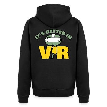 It’s Better In Vr - Veste à capuche bio Premium Unisexe - noir - Dos - Nico (187cm)