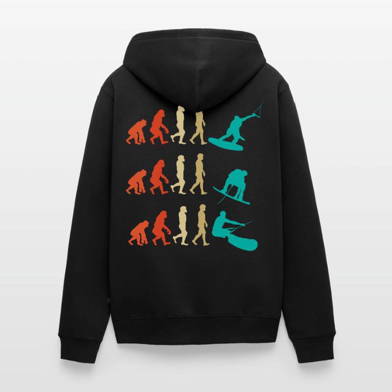 Cadeau d'évolution de wakeboard Veste à capuche bio Premium Unisexe