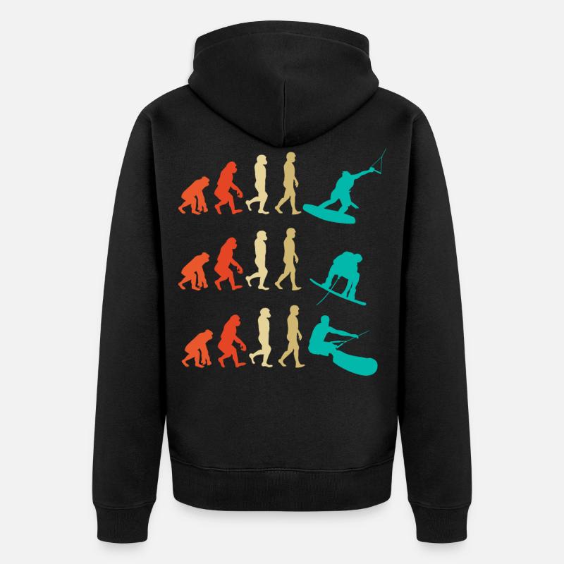 Cadeau d'évolution de wakeboard - Veste à capuche bio Premium Unisexe - noir