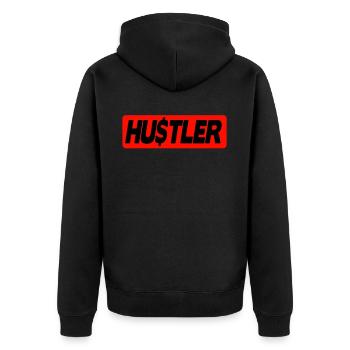 Hustler - Veste à capuche bio Premium Unisexe - noir - Dos - Nico (187cm)