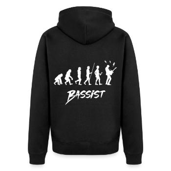 Bassist - Veste à capuche bio Premium Unisexe - noir - Dos - Nico (187cm)