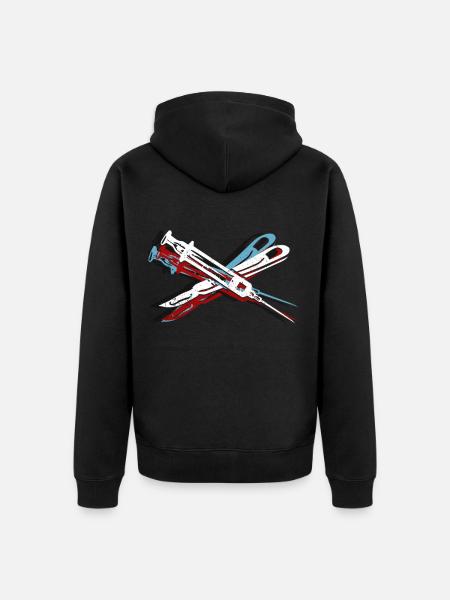 surgeon - Unisex Premium Organic Zip Hoodie - black