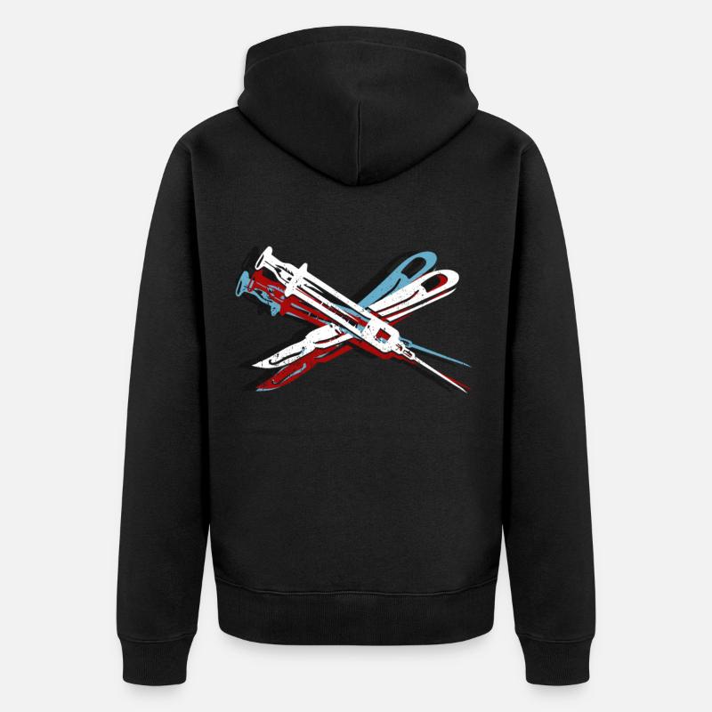 Chirurg - Unisex Premium Bio Zip Hoodie - Schwarz