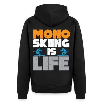 Monoski Idée cadeau Cadeau Monoski Monoski Monosk - Veste à capuche bio Premium Unisexe - noir - Dos - Nico (187cm)