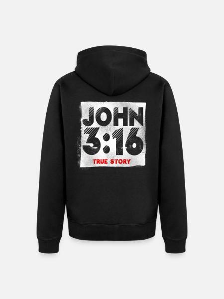 Christian Bible Verse Religion - Unisex Premium Organic Zip Hoodie - black