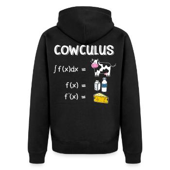 Maths drôles Proverbes Prof de maths - Veste à capuche bio Premium Unisexe - noir - Dos - Nico (187cm)
