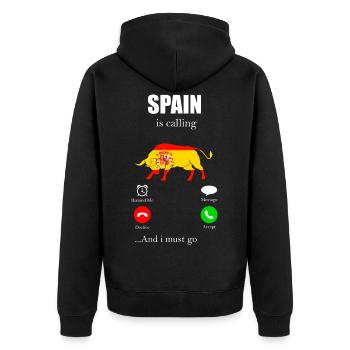 Espagne Tshirt Andalousie Spain Matador cadeau - Veste à capuche bio Premium Unisexe - noir - Dos - Nico (187cm)