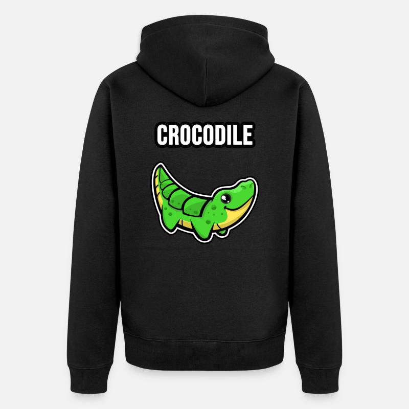 Crocodile ! Crocodile ! - Veste à capuche bio Premium Unisexe - noir