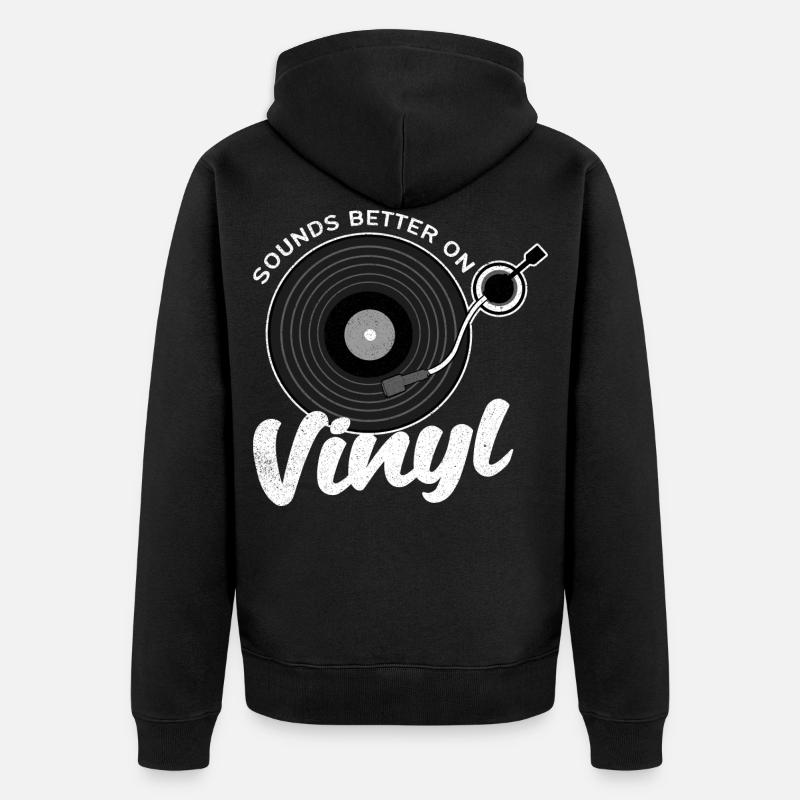 Vinyle - Veste à capuche bio Premium Unisexe - noir