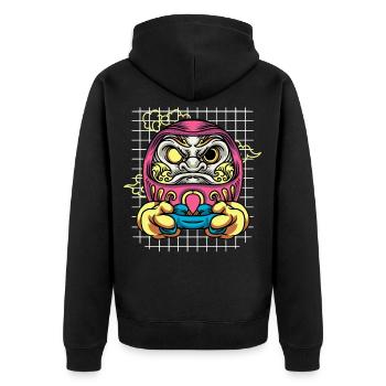 Japonais Caïa Doll Video Gamer Gaming Clothes - Veste à capuche bio Premium Unisexe - noir - Dos - Nico (187cm)