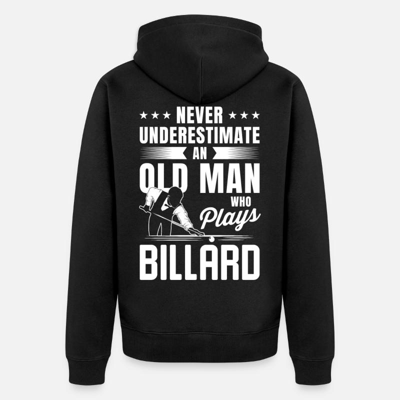 Billard cadeau de billard - Veste à capuche bio Premium Unisexe - noir