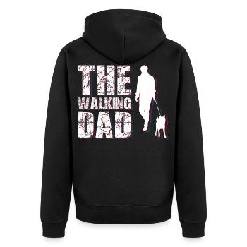 The walking dad - Veste à capuche bio Premium Unisexe - noir - Dos - Nico (187cm)