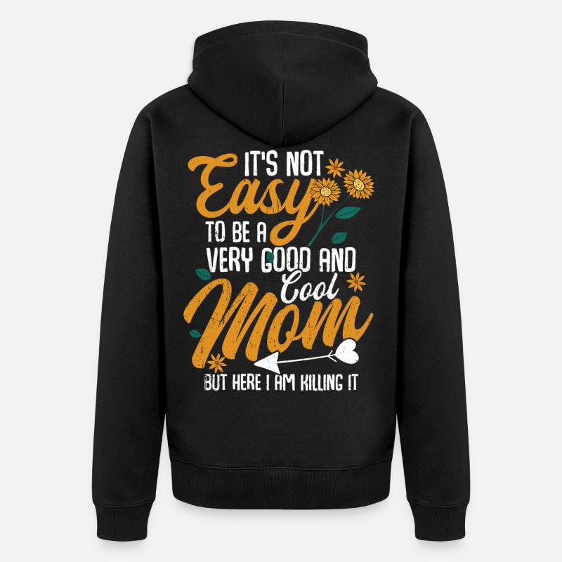 Muttertag - Unisex Premium Bio Zip Hoodie - Schwarz