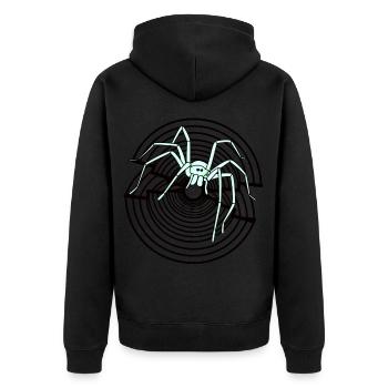 Spider Fantasy Spider Web Animaux de compagnie Enfants Cool - Veste à capuche bio Premium Unisexe - noir - Dos - Nico (187cm)
