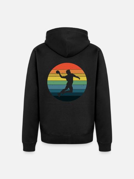 Handball Handballer Handball player - Unisex Premium Organic Zip Hoodie - black