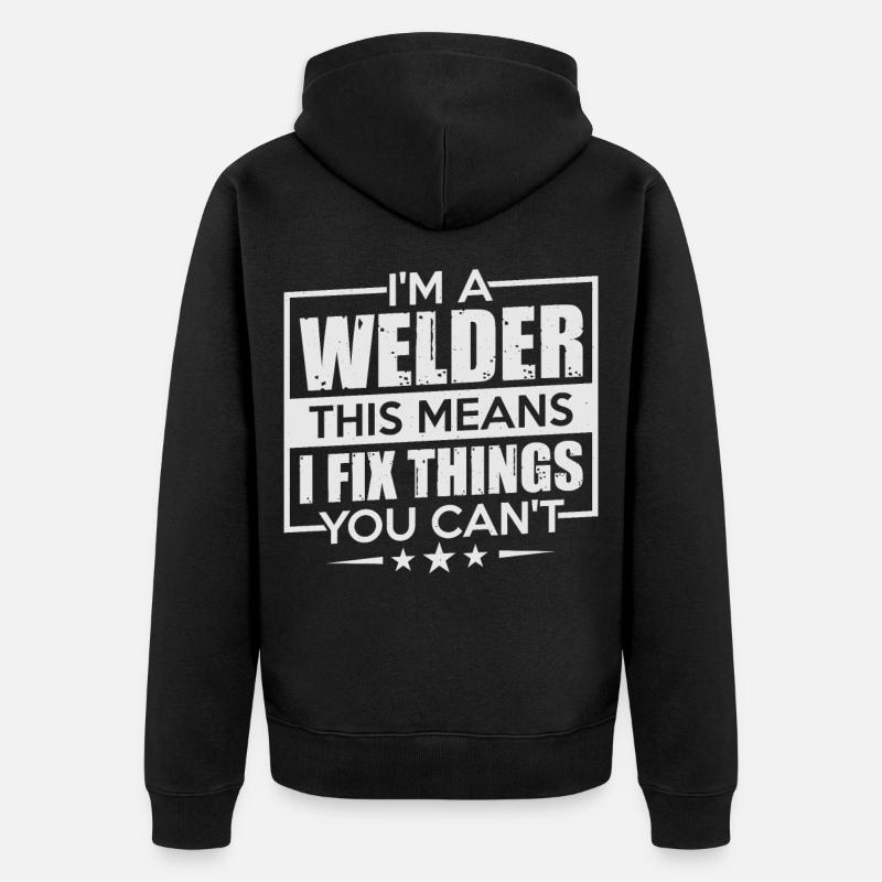 Souder plus - Veste à capuche bio Premium Unisexe - noir