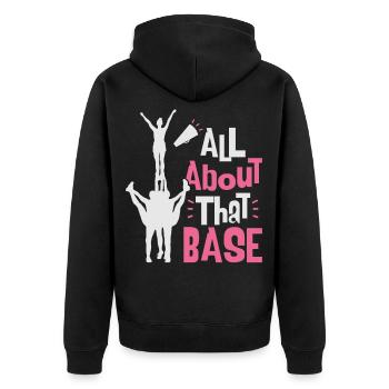 Cheerleading cheerleading team - Unisex Premium Organic Zip Hoodie - black - Back - Nico (187cm)