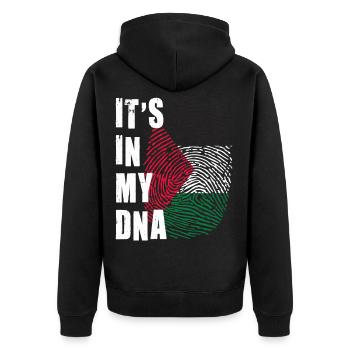 Free Palestine Palestina Liberté - Veste à capuche bio Premium Unisexe - noir - Dos - Nico (187cm)