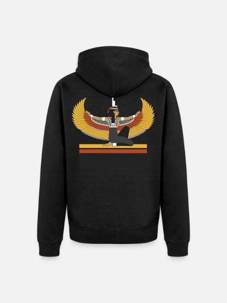 Isis - Unisex Premium Organic Zip Hoodie - black