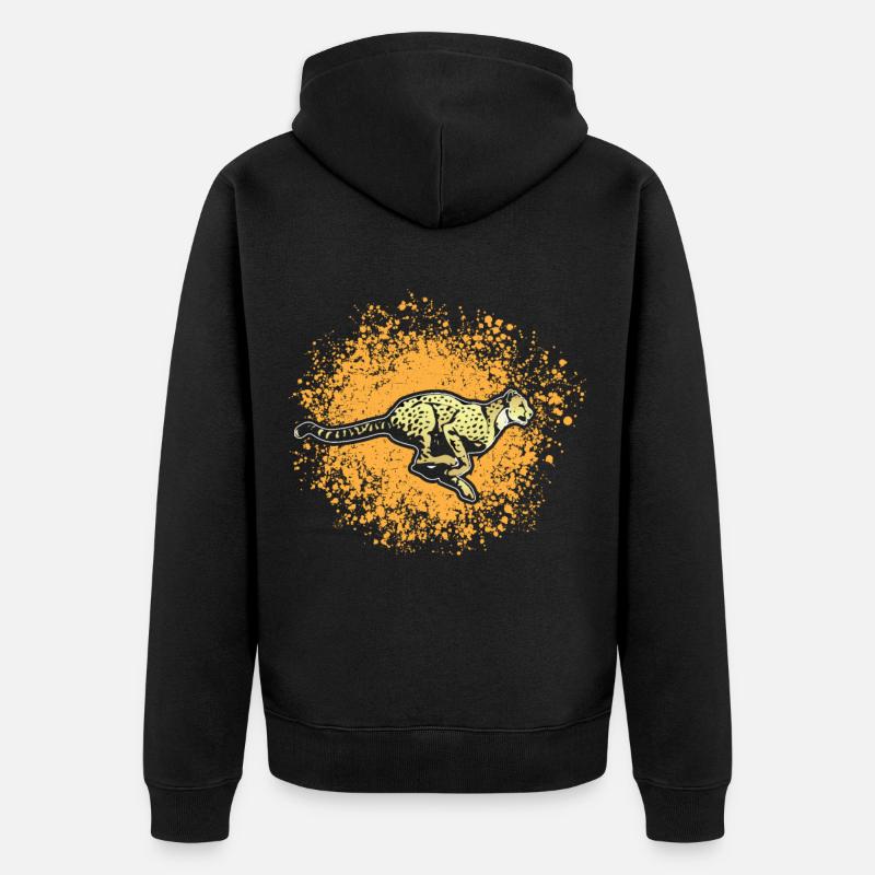Guépard - Veste à capuche bio Premium Unisexe - noir