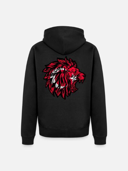 Turkey Lion Turkish Turk Turks Lion's Head - Unisex Premium Organic Zip Hoodie - black
