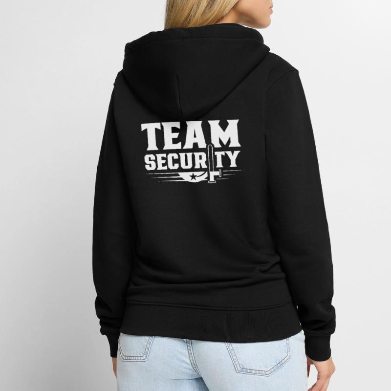 Team Security Security Security Security Guard Unisex Premium Organic Zip Hoodie