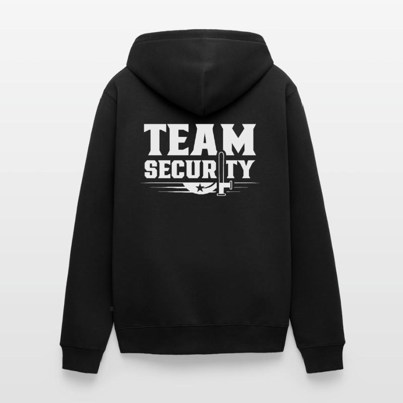 Team Security Security Security Security Guard Unisex Premium Organic Zip Hoodie