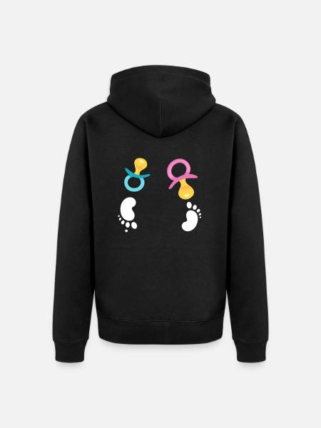 Jumelles - Veste à capuche bio Premium Unisexe - noir