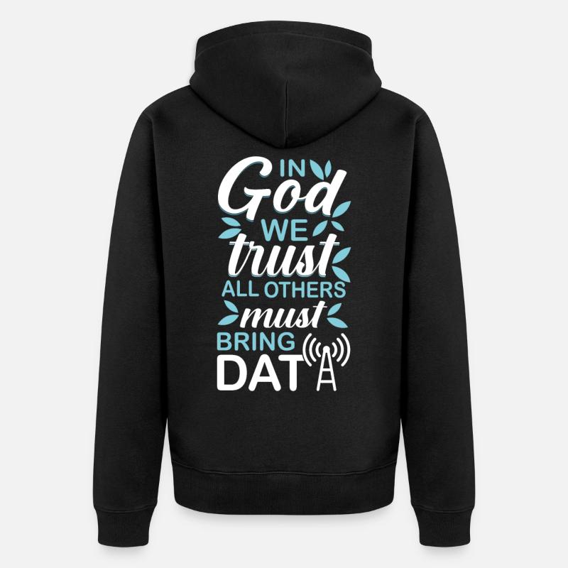 Programmer Gift Idea - Unisex Premium Organic Zip Hoodie - black
