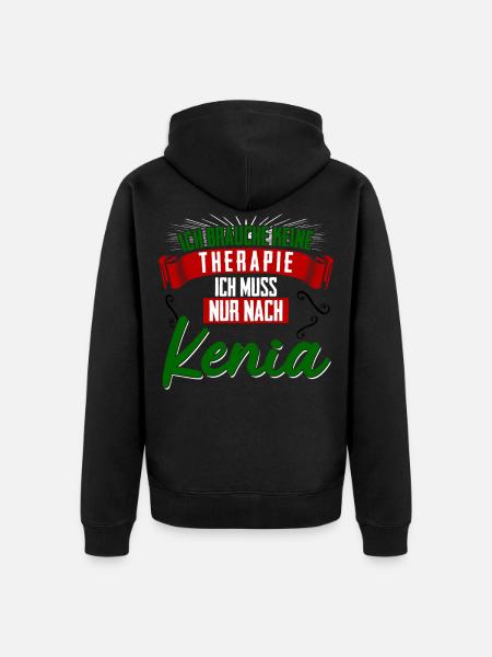 Kenia Urlaub Kenya - Unisex Premium Bio Zip Hoodie - Schwarz