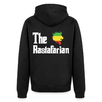 Rastafari - Veste à capuche bio Premium Unisexe - noir - Dos - Nico (187cm)