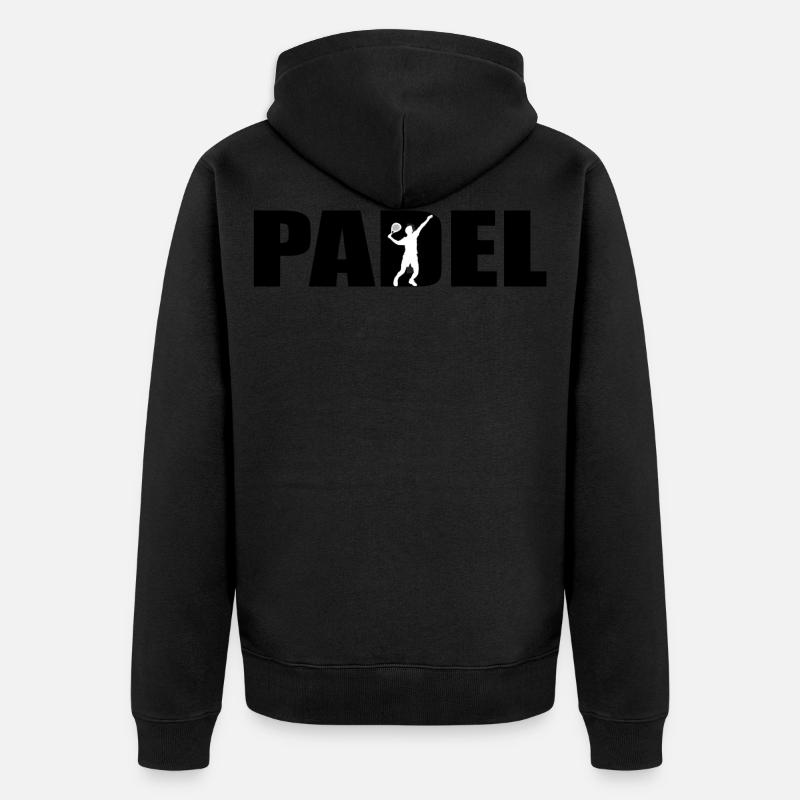 Padel - Veste à capuche bio Premium Unisexe - noir