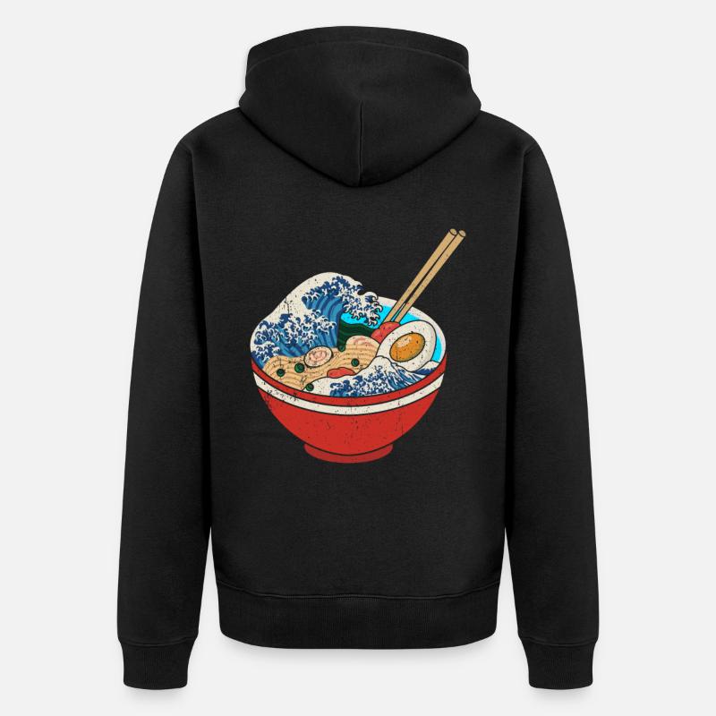Ramen - Premium økologisk unisex-hettejakke - svart