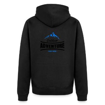 Outdoor Adventure High - Veste à capuche bio Premium Unisexe - noir - Dos - Nico (187cm)