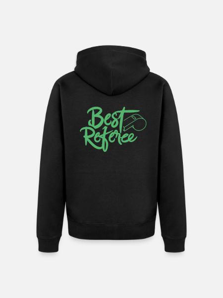 BEST Referee Referee Judge - Unisex Premium Organic Zip Hoodie - black