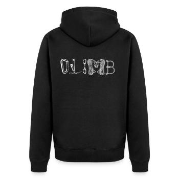 Rock Climbing Climber Climb - Veste à capuche bio Premium Unisexe - noir - Dos - Nico (187cm)