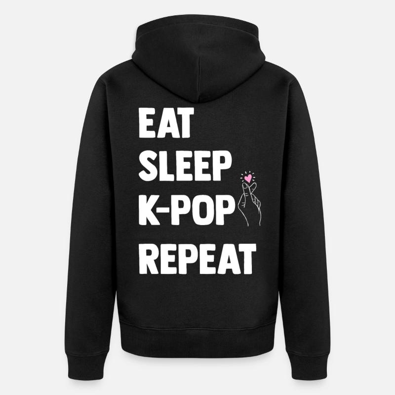 K-Pop - Veste à capuche bio Premium Unisexe - noir