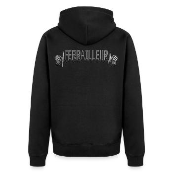 Ferrailleur Humour Ferraille - Veste à capuche bio Premium Unisexe - noir - Dos - Nico (187cm)