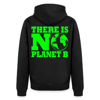 There is no planet B - Veste à capuche bio Premium Unisexe - noir - Dos - Nico (187cm)