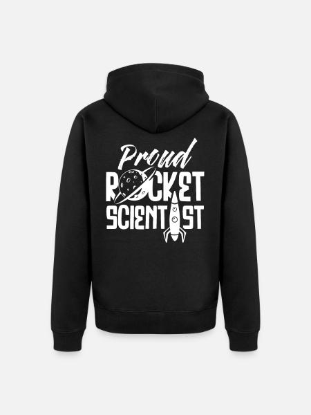 Rocket Science Rocket Scientist Rocket - Unisex Premium Organic Zip Hoodie - black