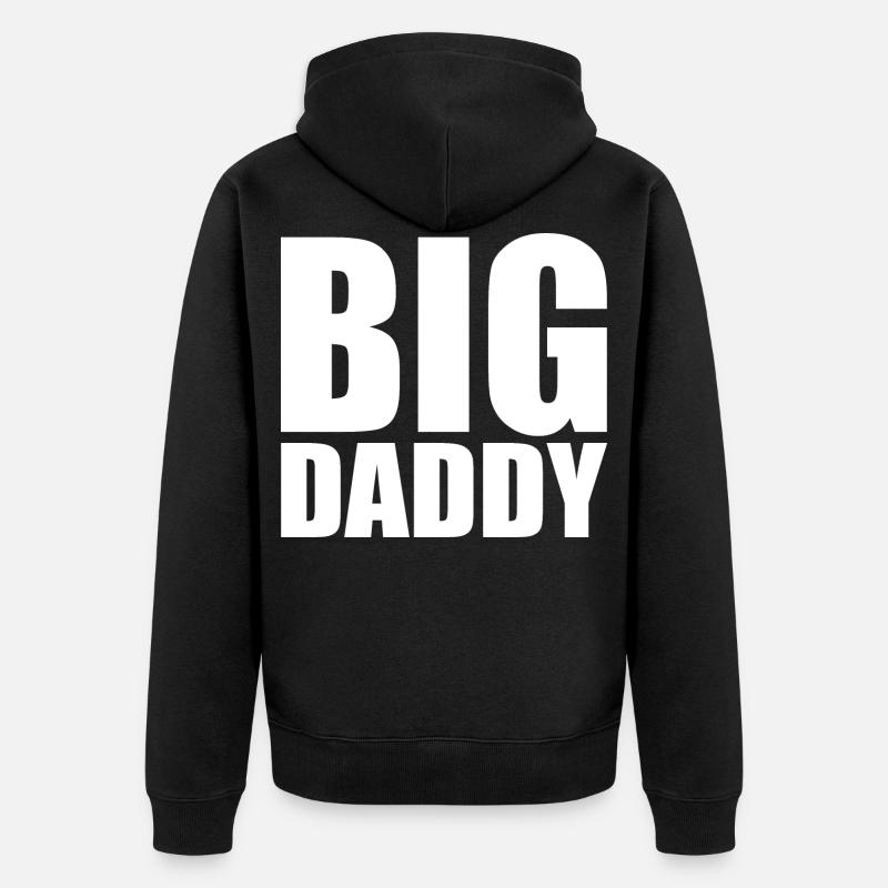 Big daddy - Unisex Premium Bio Zip Hoodie - Schwarz